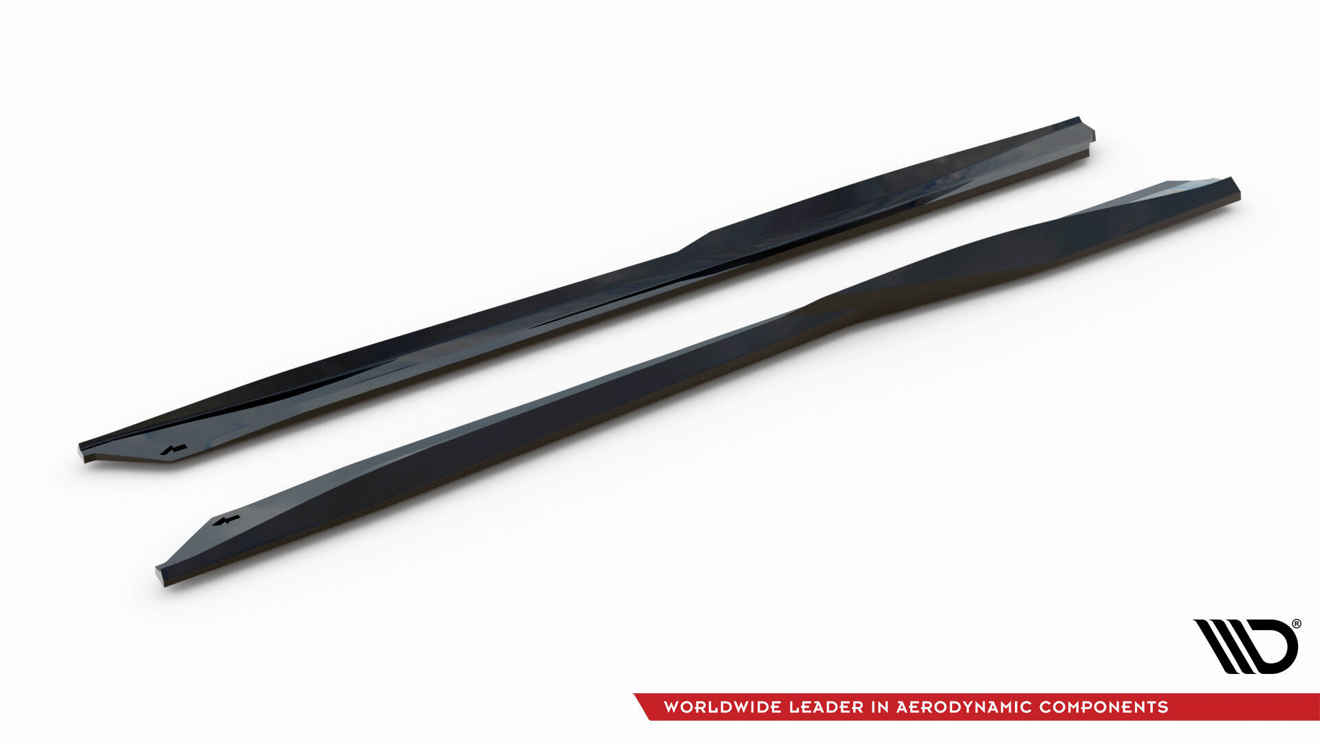 Zijskirts V.1 Chevrolet Camaro SS MK6 Facelift Maxton Glanzend zwart