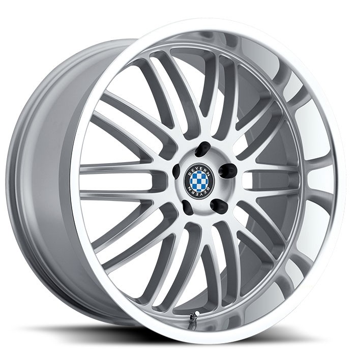 Velgen Beyern Mesh 19x9,5 5x120 ET30 Zilver + Machined Rand