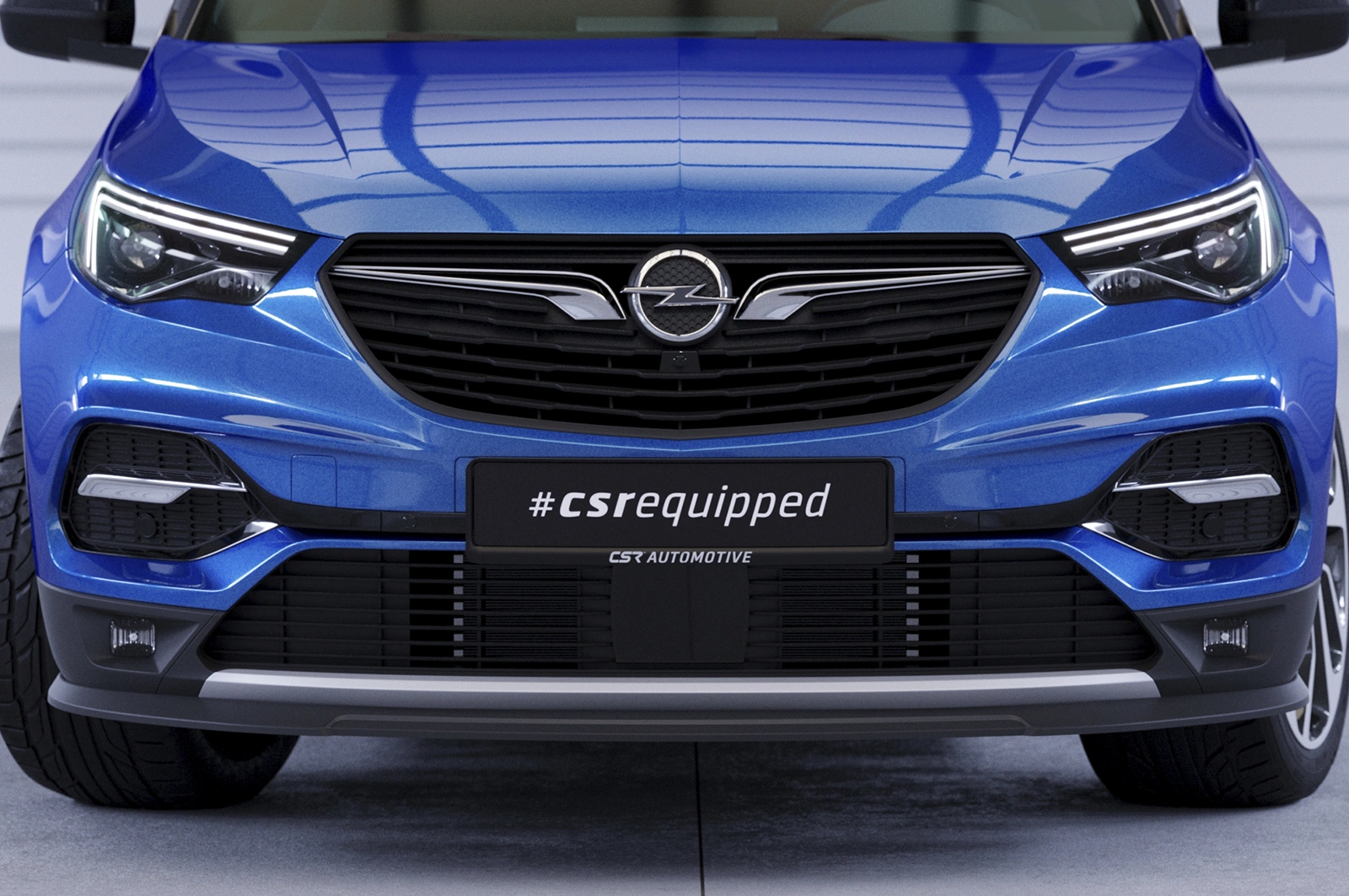 Voorspoiler Opel Grandland X glans zwart 2017–06/2021