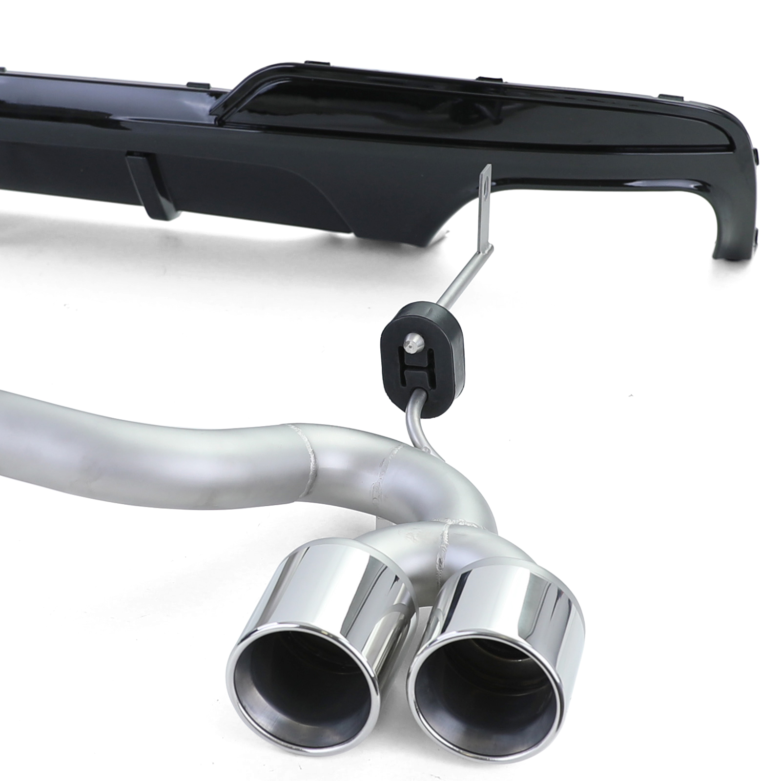 Diffuser BMW 5 Serie M Pakket F10 F11 Zilveren Sierstukken
