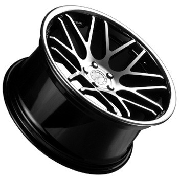 VERTINI MAGIC CONCAVE INOX BLACK MACHINED FACE 11x19 5x112