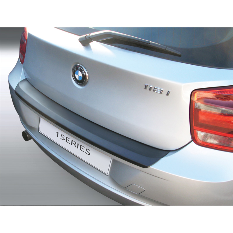 ABS Achterbumper beschermlijst  BMW 1-Serie F20/F21 3/5 deurs 2011-2015 Zwart