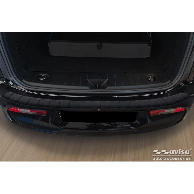 Matzwart RVS Achterbumperprotector  BMW i3 (i01) 2013-2017 & FL 2017-2022 'Ribs'