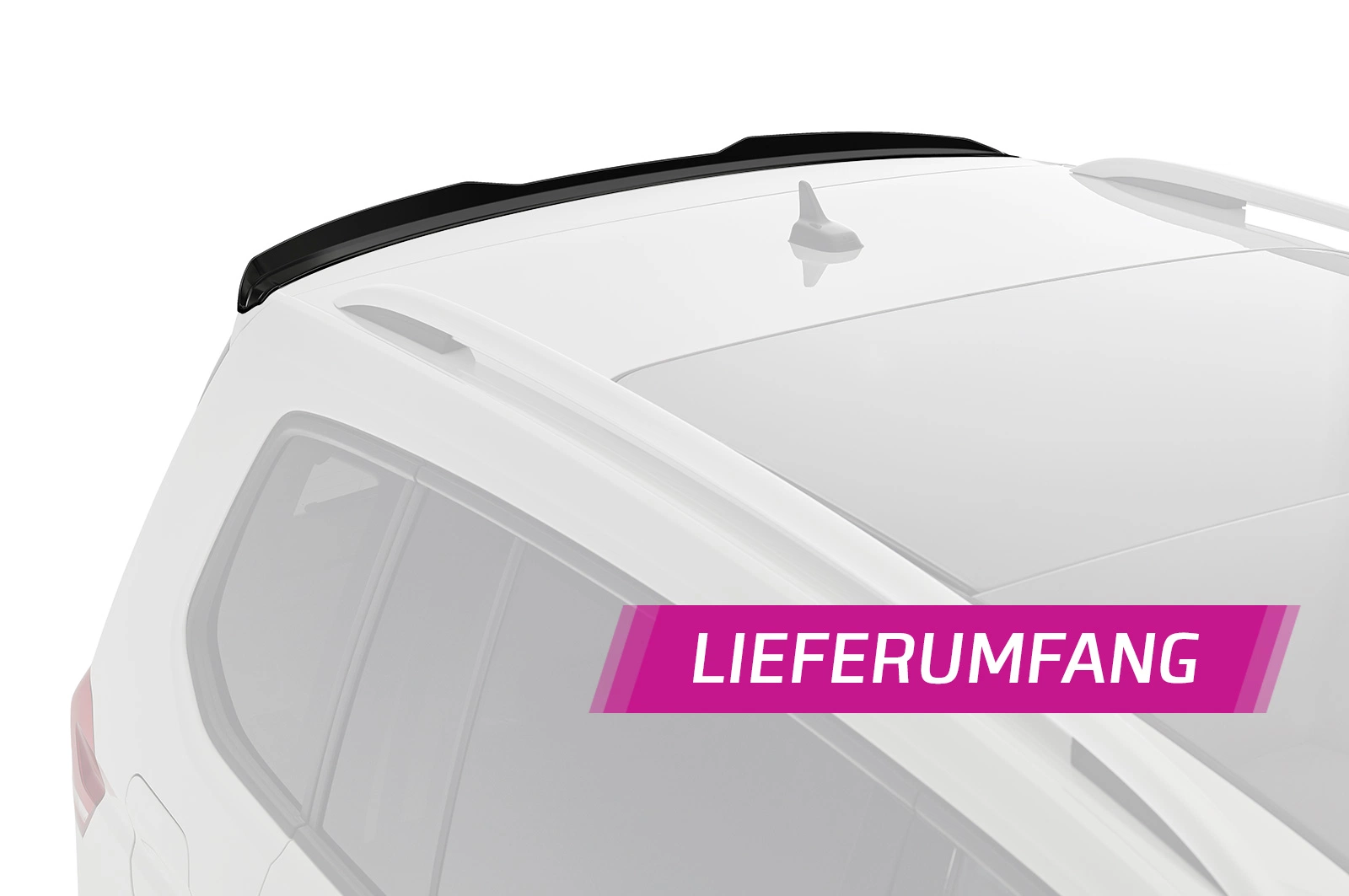Achterspoiler VW Touran 2 (Typ 5T) Glans Zwart van CSR Automotive (05/2015-)