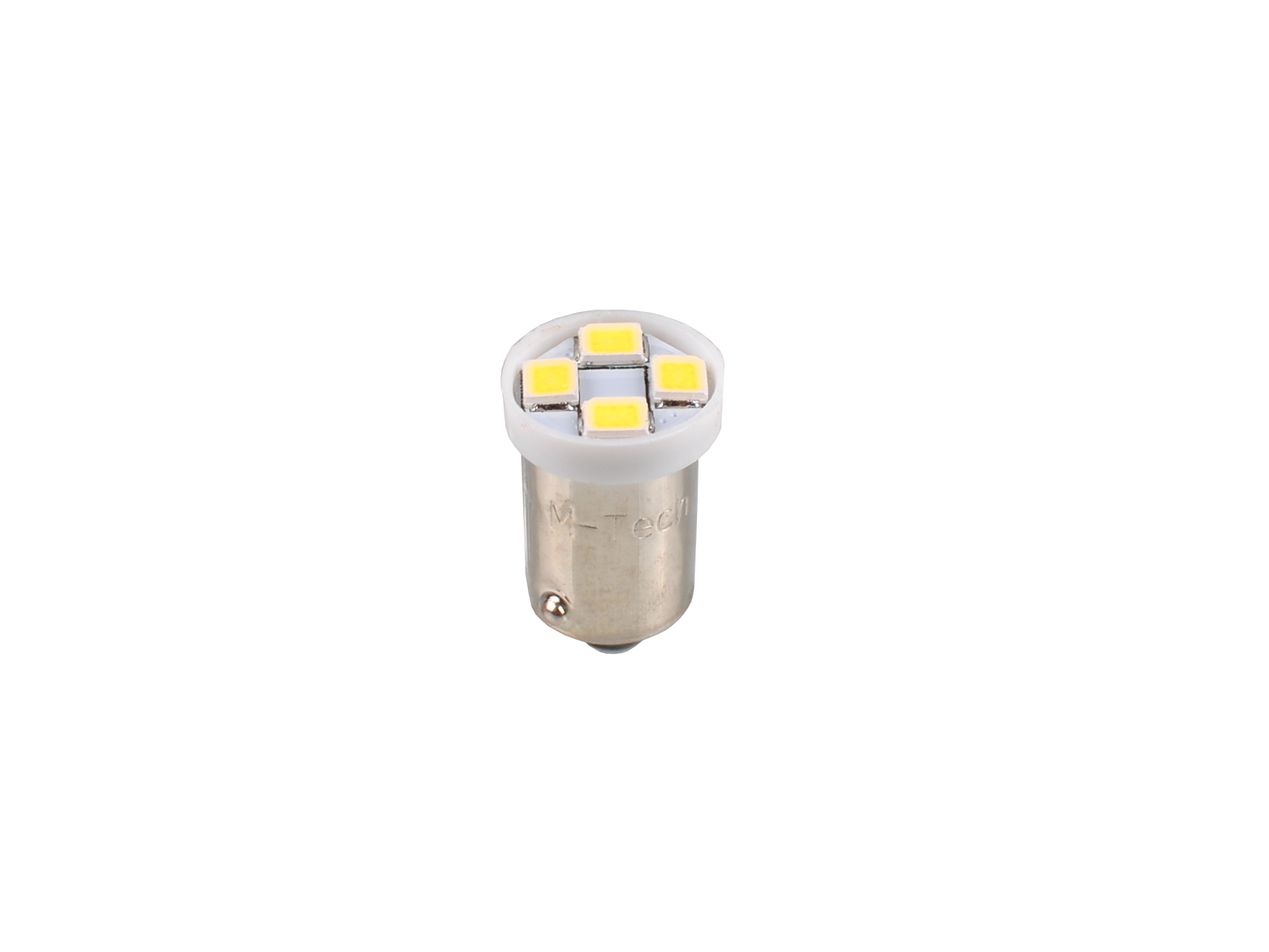 2x M-tech BA9S 12v 4x SMD3528 LED wit