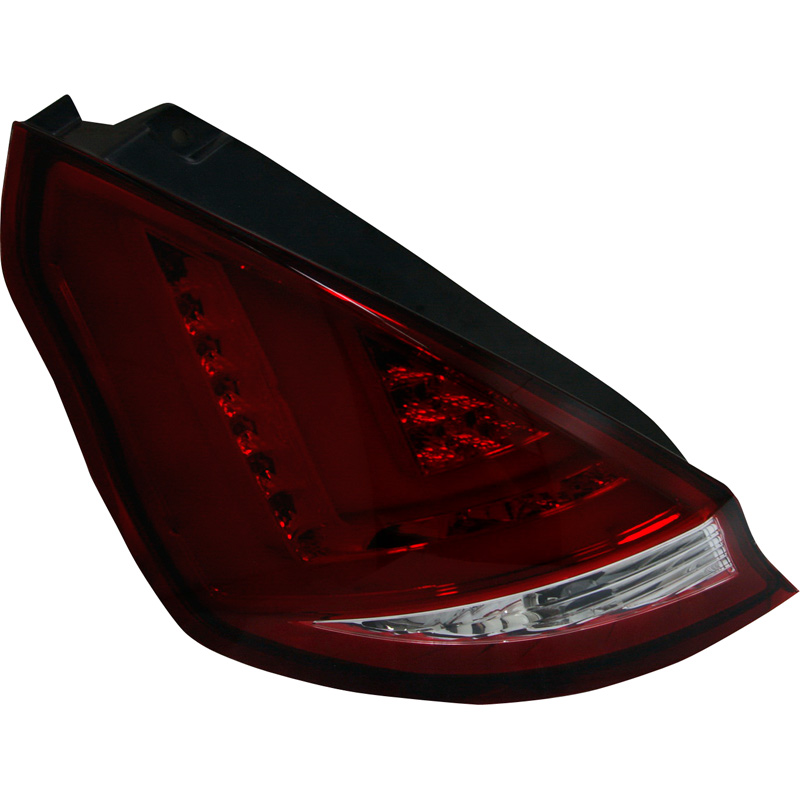 Set LED Achterlichten  Ford Fiësta VII 3/5-deurs 2008-2012 - Rood/Helder