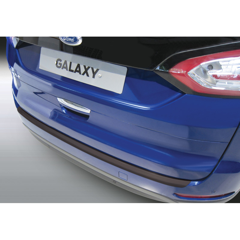 ABS Achterbumper beschermlijst  Ford Galaxy 9/2015- Zwart 'Ribbed'