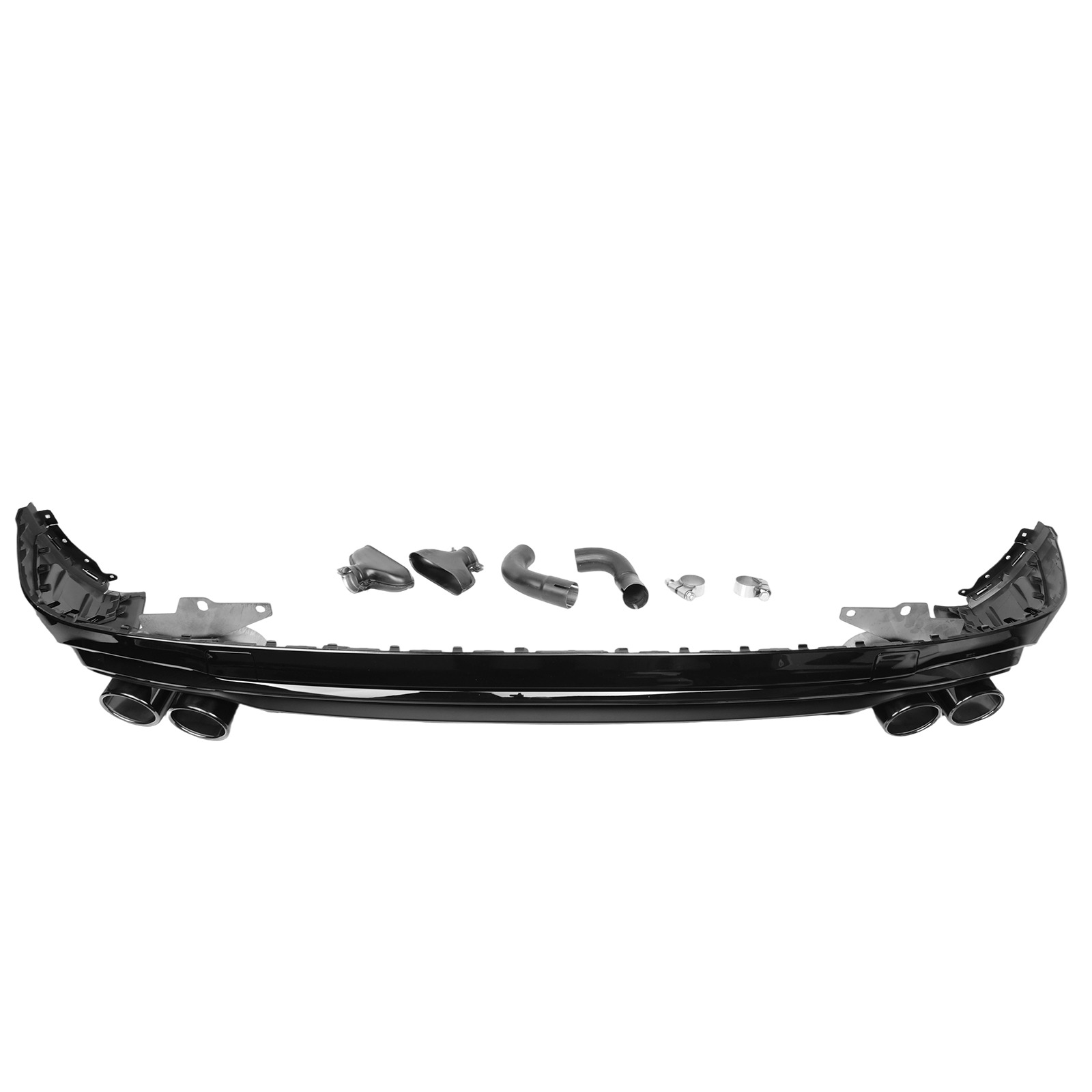 Diffuser SQ5 look Audi Q5 SUV FY Facelift S-Line (2022-2025) Zwart