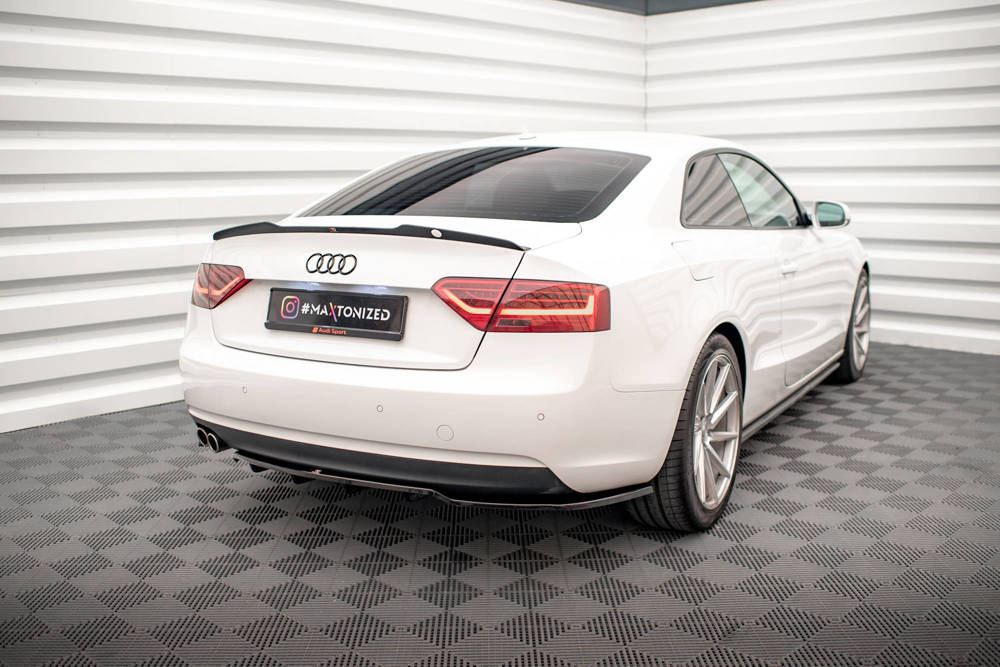 Spoiler Audi A5 / A5 S-lIne / S5 Coupe 8T Maxton Glans Zwart