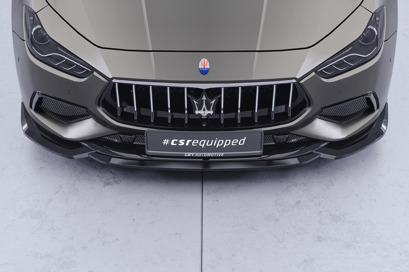 Voorspoiler Maserati Ghibli III (Tipo M157) glans zwart