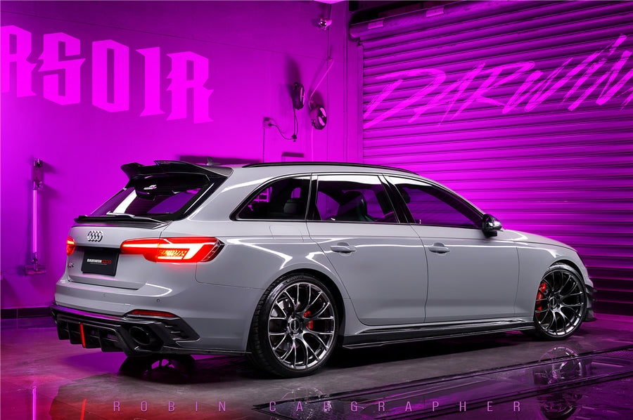 Audi RS4 B9 BKSS Style Carbon Zijskirts 2017-2022