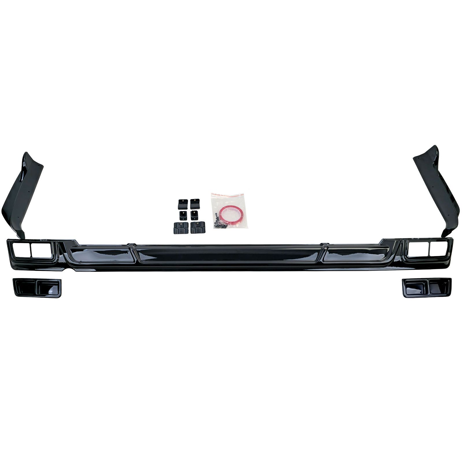 Achterbumper Diffusor Ford Tourneo Transit Custom 2023- Glanzend zwart