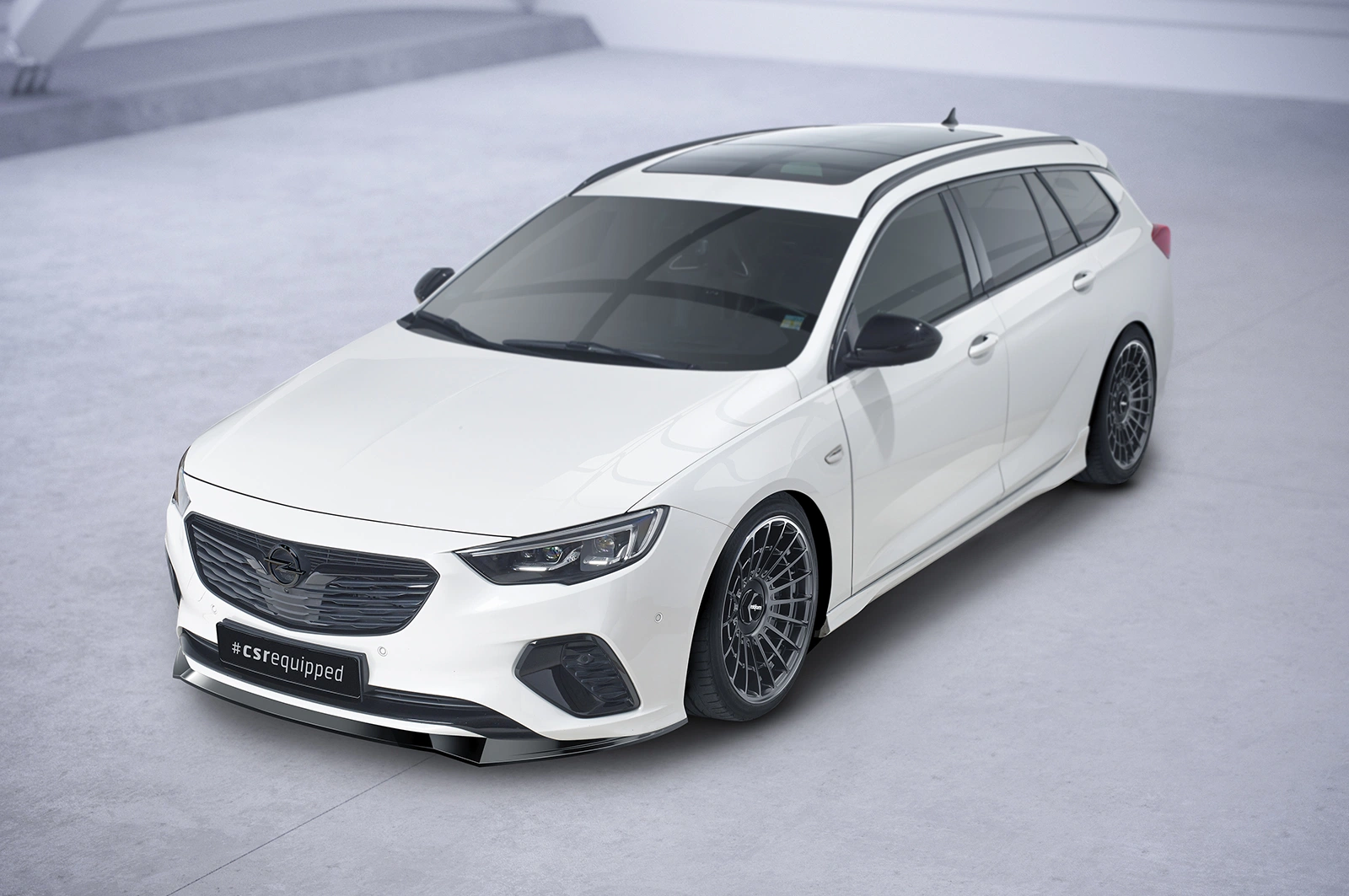 Voorspoiler Opel Insignia B GSI Glans Zwart van CSR Automotive (09/2017-02/2020 Vor Facelift)