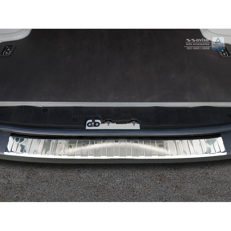 RVS Chroom Achterbumperprotector  Volkswagen Crafter & MAN TGE 2017- 'Ribs'