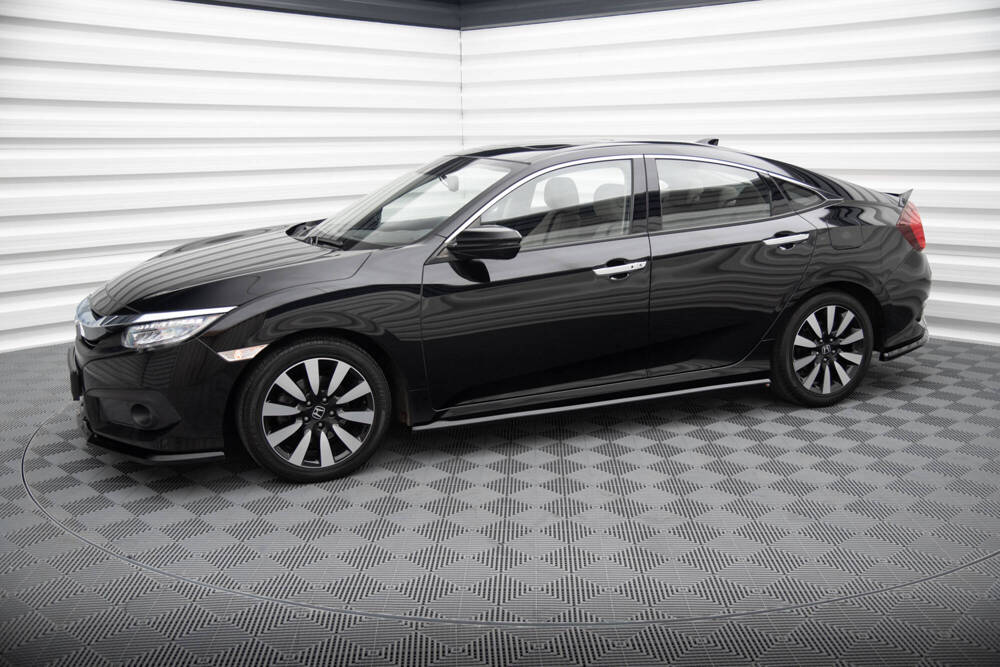 Zijskirts Honda Civic Maxton Glans Zwart