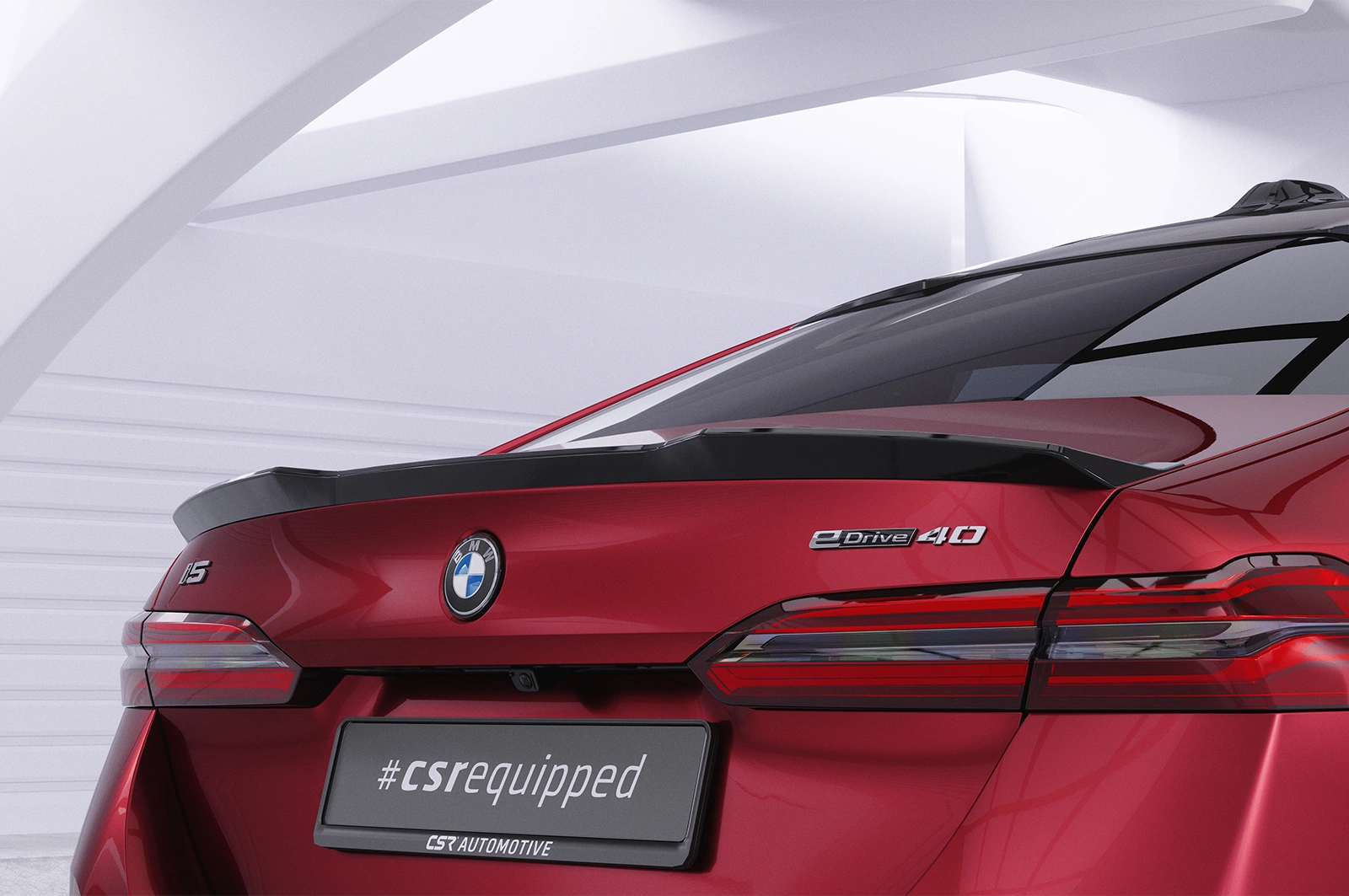 Achterspoiler BMW 5er / i5 g60 glans zwart