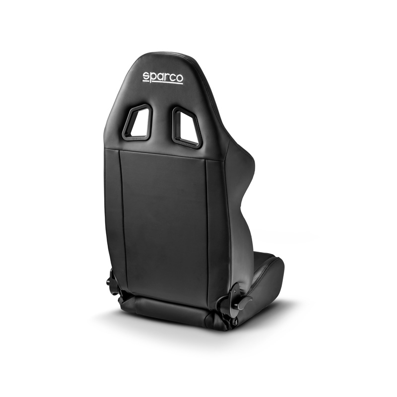 Sparco Sportstoel R500 Torino - Zwart Skai - Verstelbaar