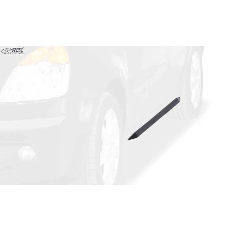 Sideskirts 'Slim'  Renault Modus 2004- (ABS zwart glanzend)