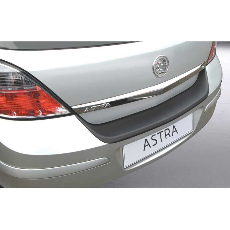 ABS Achterbumper beschermlijst  Opel Astra H 5 deurs excl. VXR/GSi/OPC Zwart