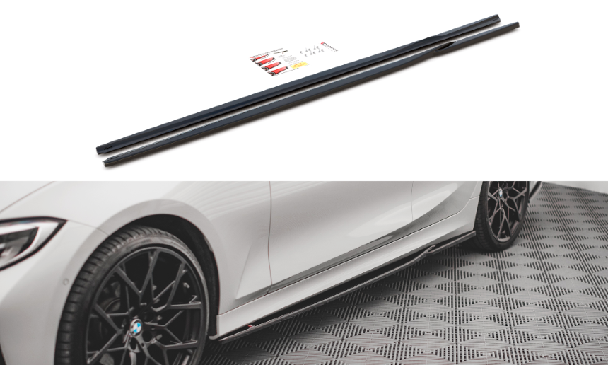 Zijskirts Diffusor BMW 3 Serie G20 Gloss Black