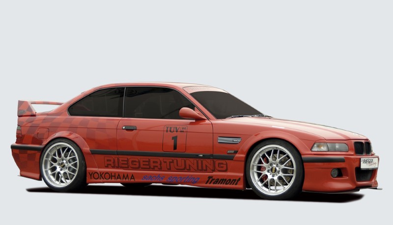 Zijskirts BMW e36 2 Deurs Rieger