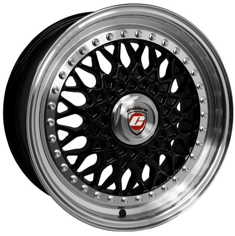Velgen Calibre Vintage 9x18 Blank PCD Black/Polished lip