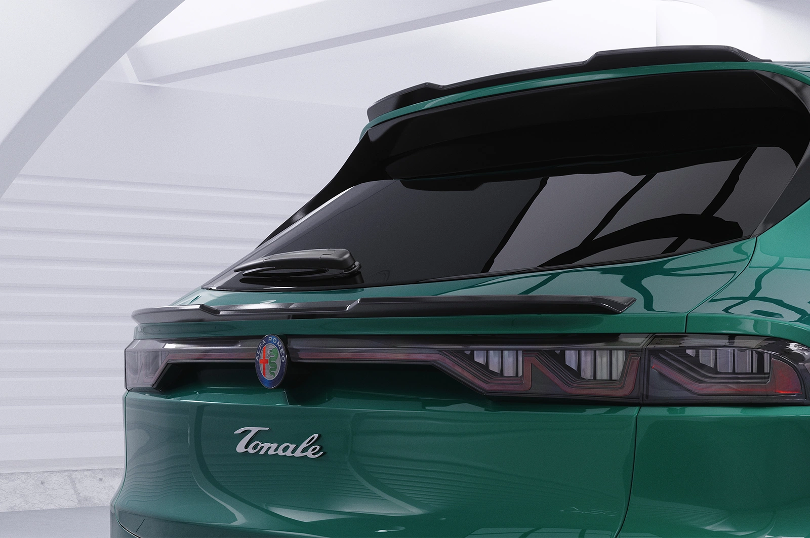 Achterspoiler Alfa Romeo Tonale glans zwart