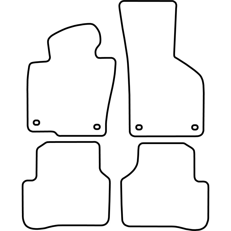 Automatten Velours  Volkswagen Passat 2005-2007