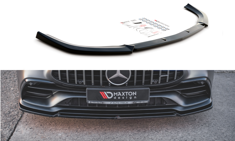 Voorspoiler V2 Mercedes-AMG GT 53 4-Door Coupe Maxton Glans Zwart