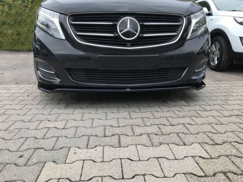 Voorspoiler Mercedes V-Klasse W447 Maxton Design glans zwart v.3