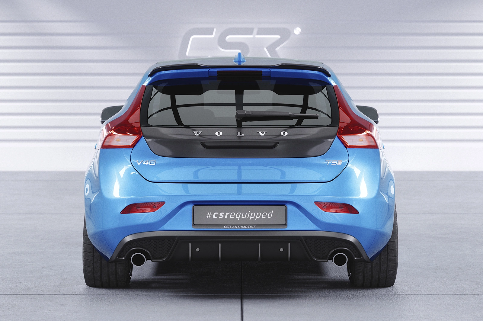 Achterspoiler Volvo V40 R-Design glans zwart CSR