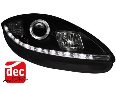 Headlights Seat Leon / Altea / Toledo 05-09 Devil Eyes Dlite LED