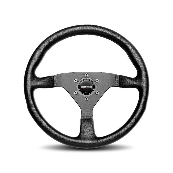Sportstuur Momo 320mm Monte Carlo Leder, zwart