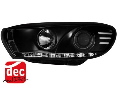 Headlights VW Scirocco lll 08- Devil Eyes Dlite LED Black