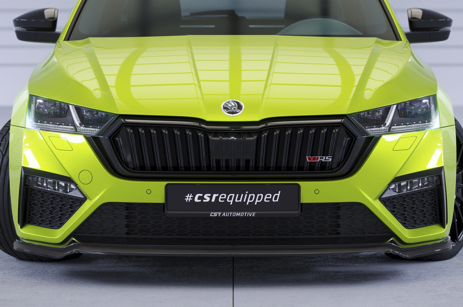 Voorspoiler Škoda Octavia 4 RS / RS Plus glans zwart – CSR Automotive