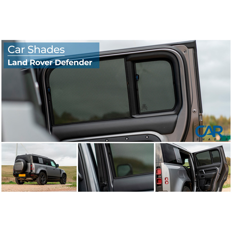 Set Car Shades (achterportieren)  Land Rover Defender D110 5-deurs 2020- (4-delig)
