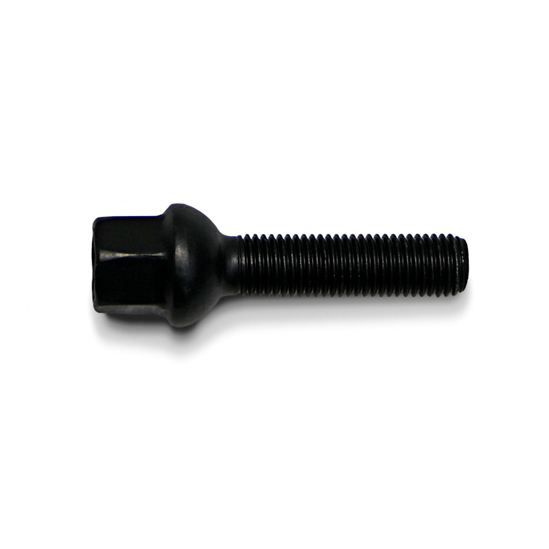 H&R Wheel bolt Round-Head R12 M12x1.50 - Length 55mm - Black