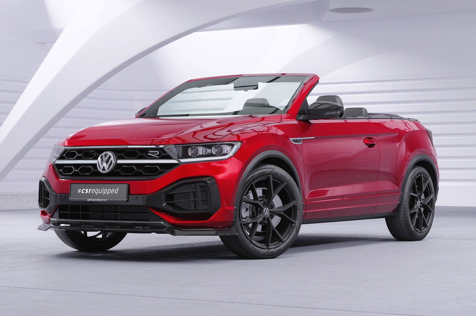 Voorspoiler VW T-Roc (A1) R-Line Glans Zwart Facelift - CSR Design