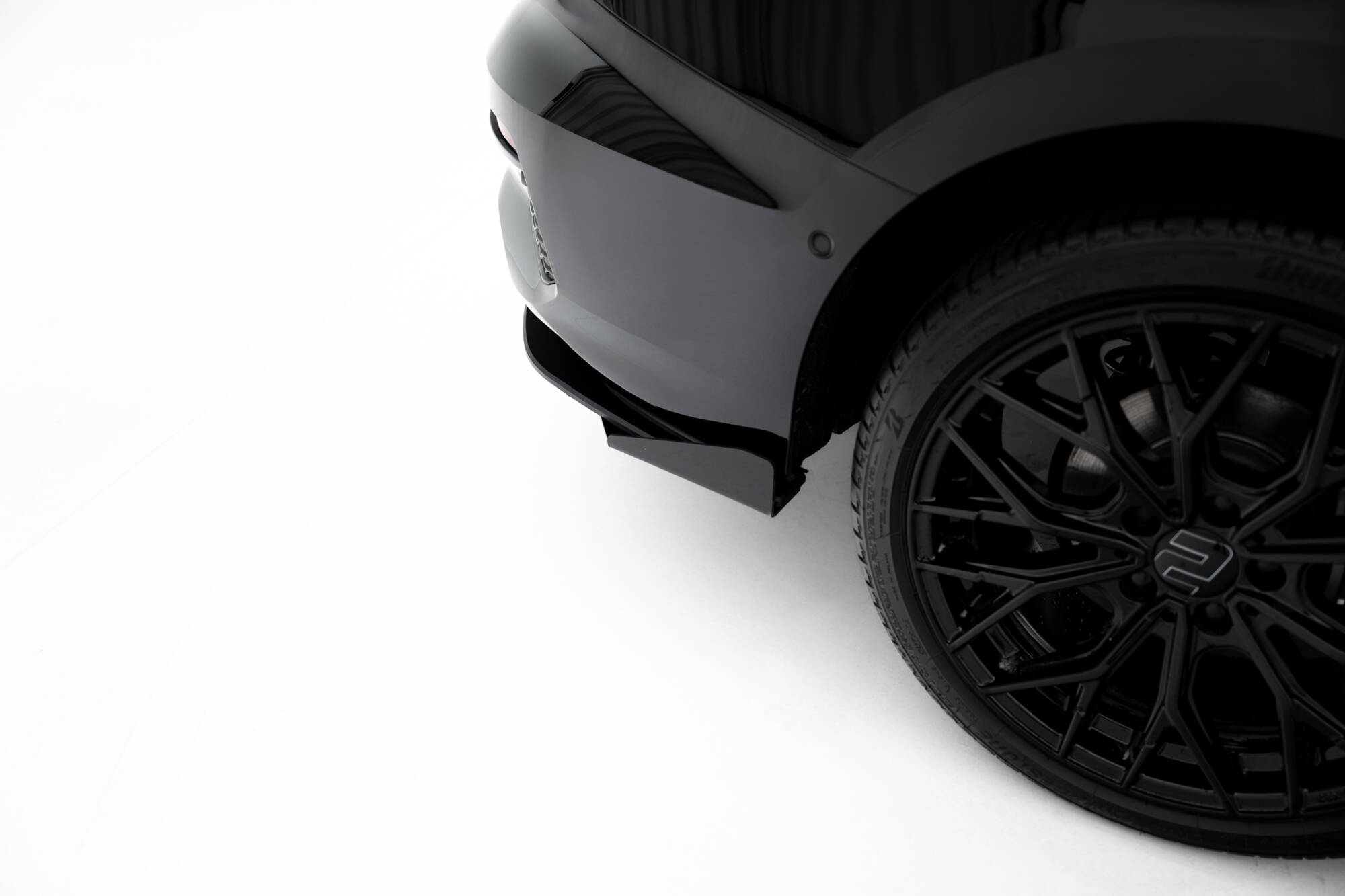 Street Pro Achter Diffuser + Flaps Audi A3 Sedan 8Y Maxton Glanzend zwart