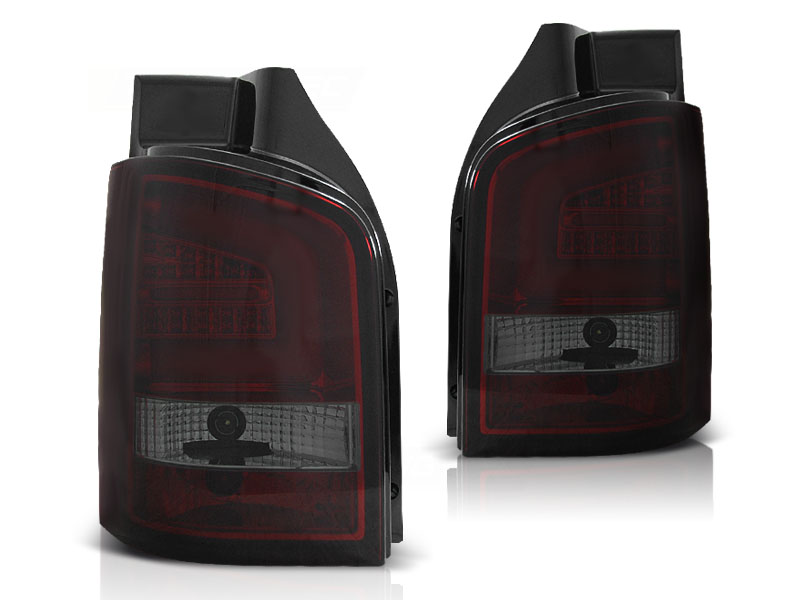 Taillights VW Bus T5 with Lightbar and LED red/smoke