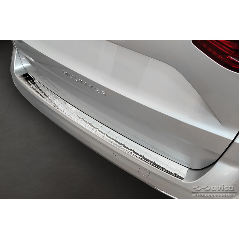Chroom RVS Achterbumperprotector  Volkswagen Multivan T7 2021- 'Ribs'