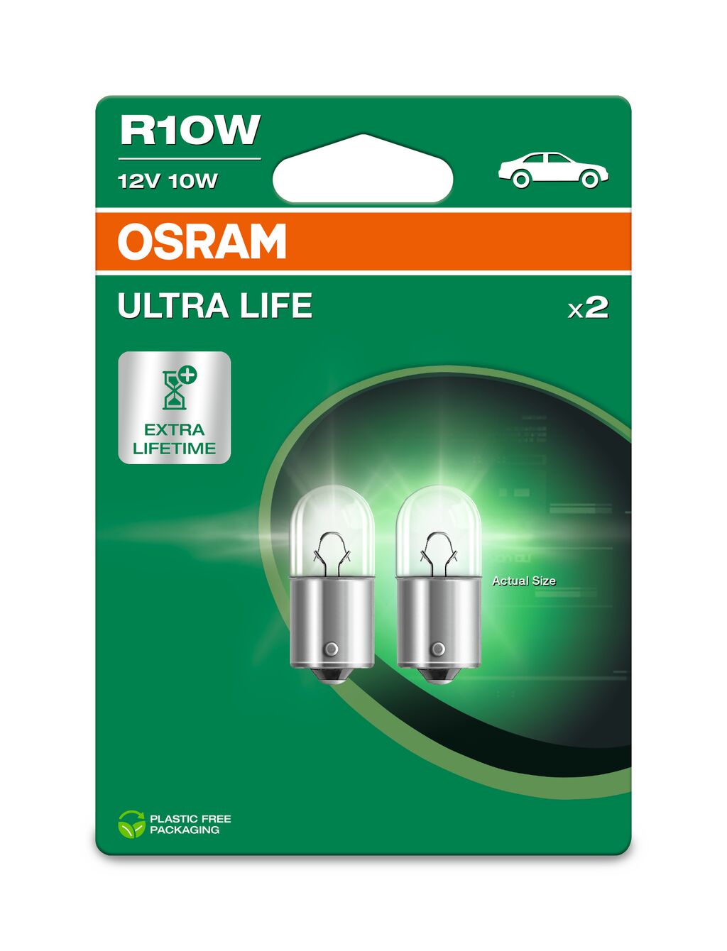 Osram Lamp BAU15S Fitting chrome orange
