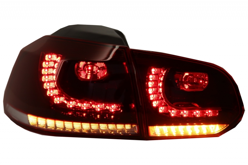 Taillights led VW Golf VI 10/08- R-look red/Smoke