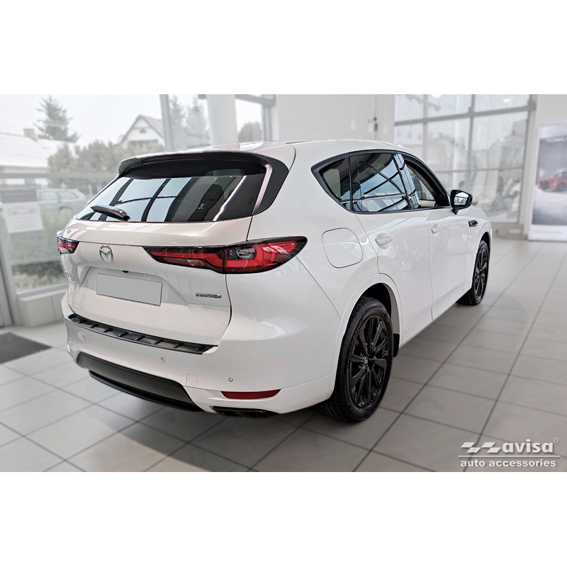 Zwart RVS Achterbumperprotector  Mazda CX-60 (KH) 2022- 'STRONG EDITION'