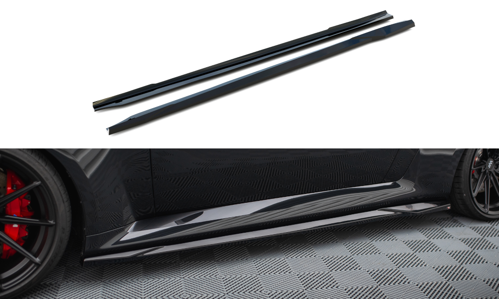 Zijskirts V.1 BMW M2 G87 Maxton Glans Zwart