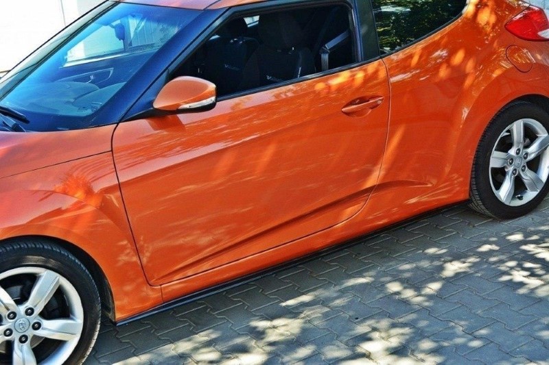 Zijskirts Diffusers Hyundai Veloster Glanzend Zwart