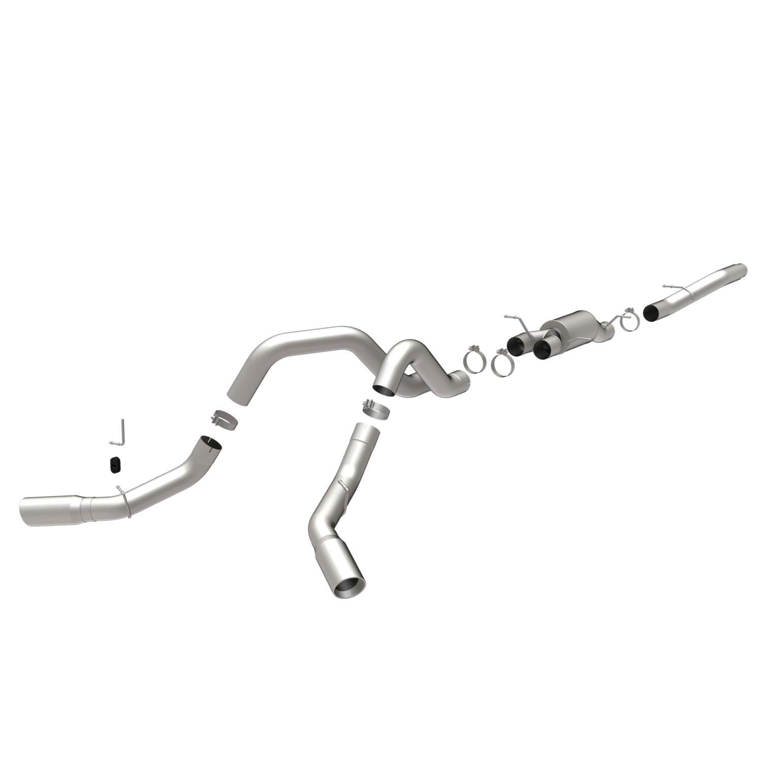 Gm Cat-Back 06- GM Duramax CC/SB Dual Magnaflow Cat-Back