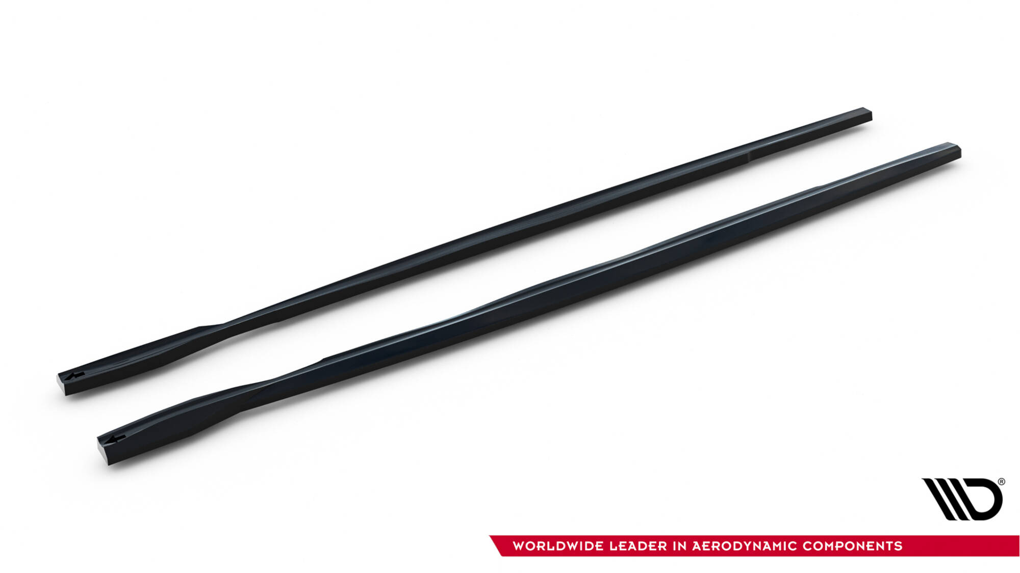 Zijskirts BMW 1 M Coupe E82 Maxton Glanzend zwart