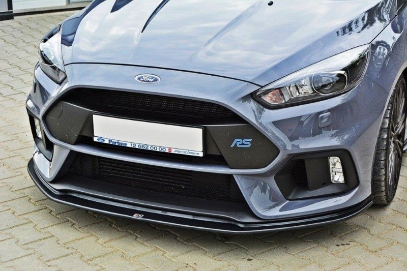 Voorspoiler Ford Focus RS Mk3 V.3 Glanzend Zwart