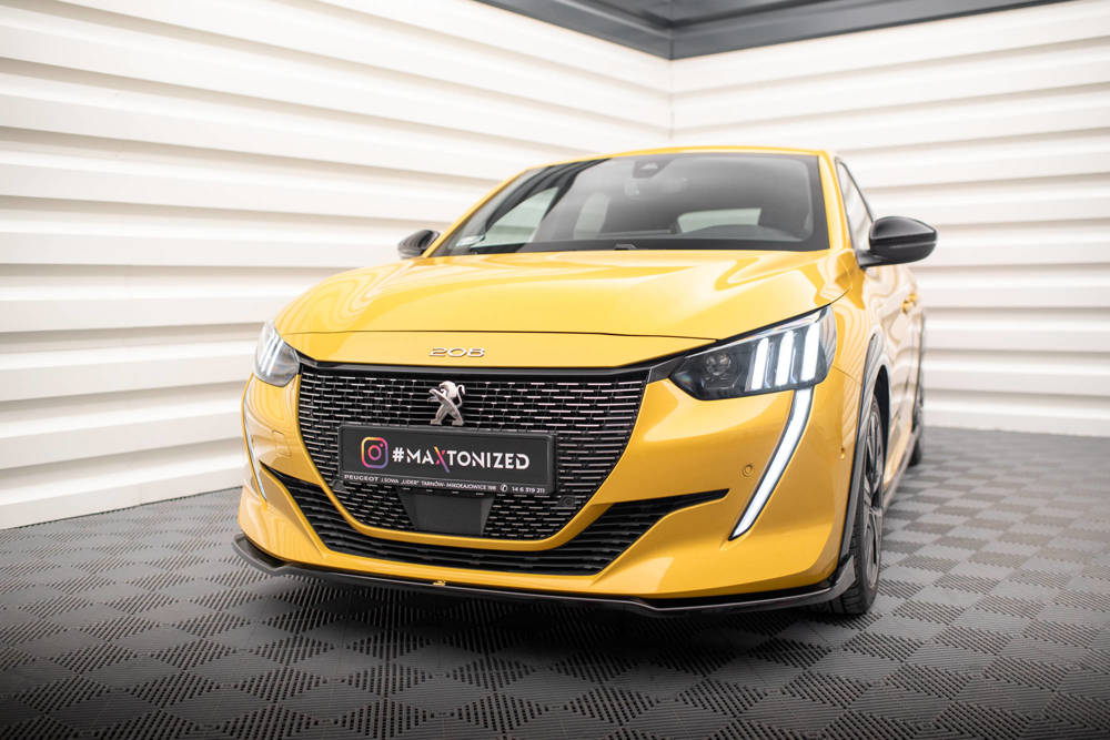 Voorspoiler V.2 Peugeot 208 GT Maxton Glans Zwart